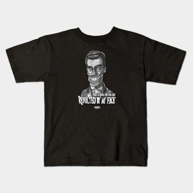 Baron Sardonicus Kids T-Shirt by AndysocialIndustries